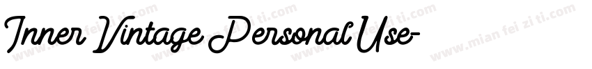 Inner Vintage Personal Use字体转换